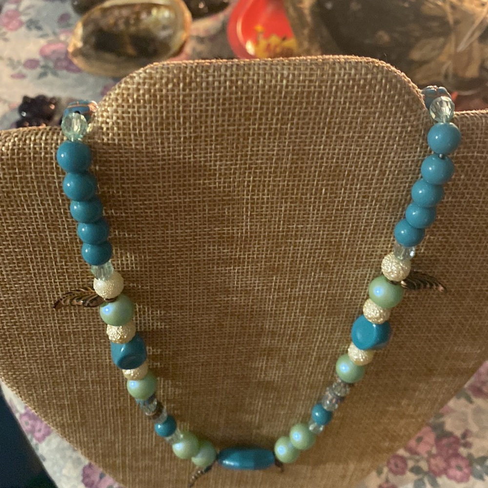 Necklace, bracelet and earrings 3 pc set made by me